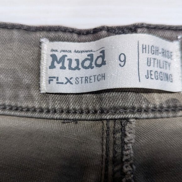 MUDD FLX Stretch HIg Rise Utility Jegging Camo Size 9 - Picture 6 of 6